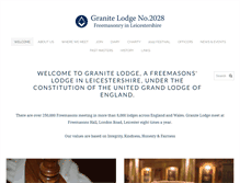 Tablet Screenshot of granitelodge2028.com